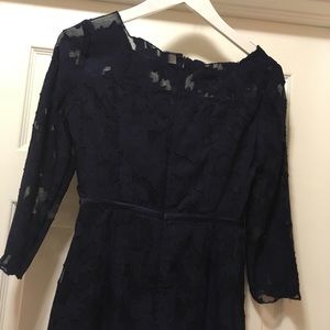 Metisu navy lace body on dress.